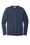 Port & Company Long Sleeve Bouncer Tee PC600LS Navy Blue