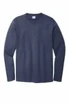 Port & Company Long Sleeve Bouncer Tee PC600LS Team Navy Heather