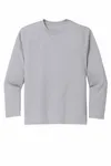 Port & Company Youth Long Sleeve Performance Tee PC380YLS SILVER