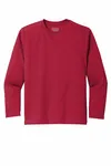 Port & Company Youth Long Sleeve Performance Tee PC380YLS RED