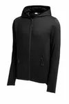 Sport-Tek Circuit Hooded Full-Zip ST870 Deep Black