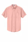 Port Authority Short Sleeve Easy Care Shirt. S508 Light Pink