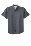 Port Authority Tall Short Sleeve Easy Care Shirt. TLS508 Steel Grey/ Light Stone