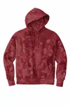Champion Reverse Weave Scrunch-Dye Tie-Dye Hooded Sweatshirt. TDS101 Mulled Berry