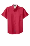 Port Authority Tall Short Sleeve Easy Care Shirt. TLS508 Red/ Light Stone