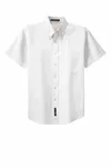 Port Authority Tall Short Sleeve Easy Care Shirt. TLS508 White/ Light Stone