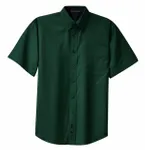 Port Authority Tall Short Sleeve Easy Care Shirt. TLS508 Dark Green/ Navy