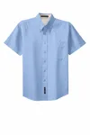 Port Authority Tall Short Sleeve Easy Care Shirt. TLS508 Light Blue/ Light Stone