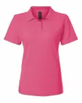 Women's Pique Polo Bright Pink