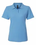 Women's Pique Polo Carolina Blue