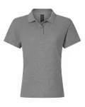 Women's Pique Polo Heather Granite