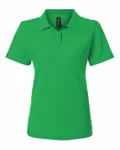 Women's Pique Polo Kelly Green
