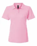 Women's Pique Polo Light Pink