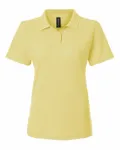 Women's Pique Polo Light Yellow