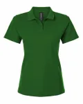 Women's Pique Polo Olive Green