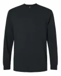 Ultra Cotton® Long Sleeve Pocket T-Shirt BLACK