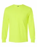 Ultra Cotton® Long Sleeve Pocket T-Shirt SAFETY GREEN