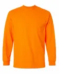Ultra Cotton® Long Sleeve Pocket T-Shirt SAFETY ORANGE