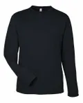 Unisex Capital Long Sleeve Performance T-Shirt BLACK