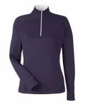 Women's Wells Quarter-Zip Tech Pullover Eclipse/ White