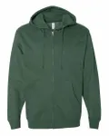Midweight Full-Zip Hooded Sweatshirt ALPINE GREEN