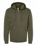 Midweight Full-Zip Hooded Sweatshirt Army
