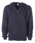 Midweight Full-Zip Hooded Sweatshirt Classic Navy