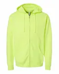 Midweight Full-Zip Hooded Sweatshirt SAFETY YELLOW