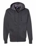 Men's Premium Full-Zip Hooded Sweatshirt Charcoal Heather