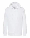 Midweight Full-Zip Hooded Sweatshirt WHITE
