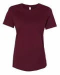 Bella + Canvas Ladies' Relaxed Jersey Short-Sleeve T-Shirt Maroon