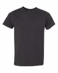 Bayside Adult Adult Heather Ring-Spun Jersey Tee Heather Charcoal