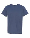 Bayside Adult Adult Heather Ring-Spun Jersey Tee Heather Navy