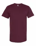 American Apparel Unisex Fine Jersey Short-Sleeve T-Shirt Burgundy