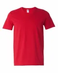 Gildan Adult Softstyle V-Neck T-Shirt Cherry Red