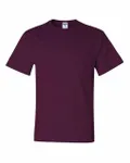 Jerzees Adult DRI-POWER ACTIVE Pocket T-Shirt Maroon