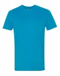 Next Level Apparel Men's Sueded Crew Turquoise