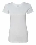 Next Level Apparel Ladies' Triblend Crew Heather White