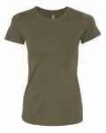 Next Level Apparel Ladies' Triblend Crew Military Green