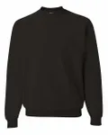 Jerzees Adult Super Sweats NuBlend Fleece Crew BLACK