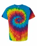 Tie-Dye Youth 5.4 oz. 100% Cotton T-Shirt Reactive Rainbow
