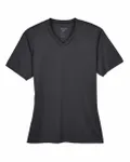 Team 365 Ladies' Sonic Heather Performance T-Shirt Black Heather