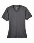 Team 365 Ladies' Sonic Heather Performance T-Shirt Dark Grey Heather