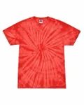 Tie-Dye Youth 5.4 oz. 100% Cotton T-Shirt SPIDER RED