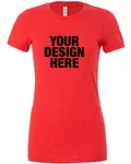 Bella + Canvas Ladies' The Favorite T-Shirt Heather Red