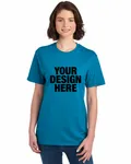Jerzees Adult Premium Blend Ring-Spun T-Shirt Digi Teal Hthr