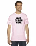 American Apparel Unisex Fine Jersey Short-Sleeve T-Shirt Light Pink