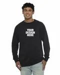 Next Level Apparel Unisex Laguna French Terry Raglan Sweatshirt BLACK