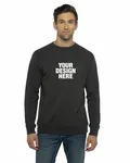 Next Level Apparel Unisex Laguna French Terry Raglan Sweatshirt Graphite Black