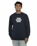 Next Level Apparel Unisex Laguna French Terry Raglan Sweatshirt Midnight Navy